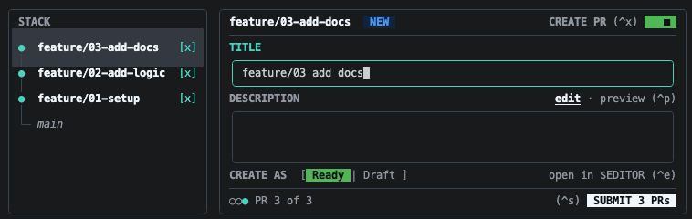 stack submit 2