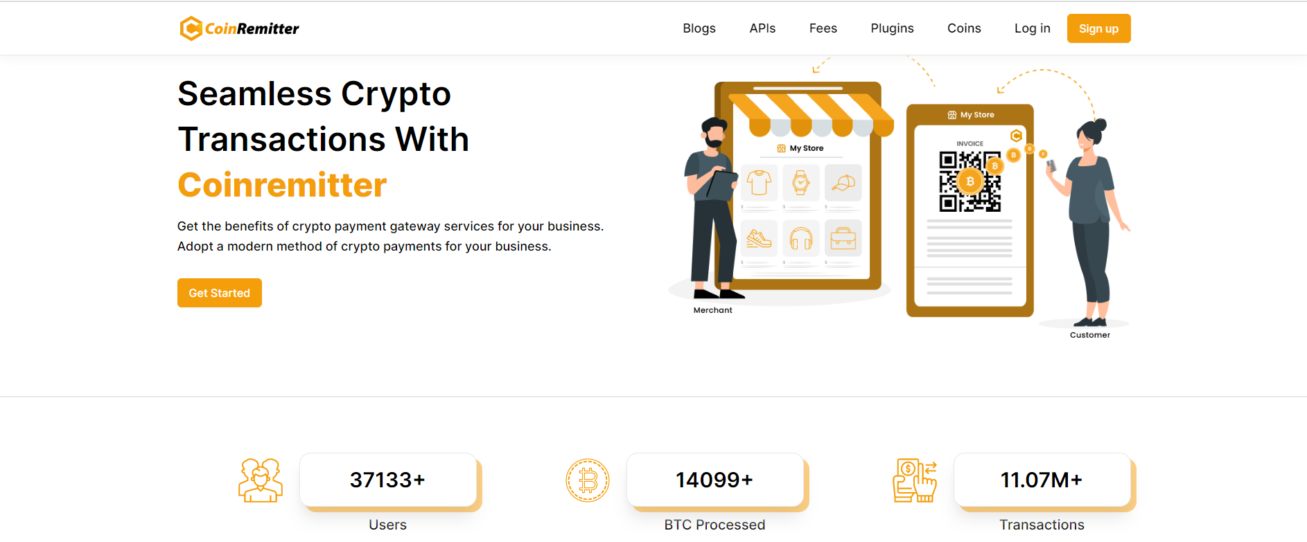 Seamless crypto transactions with Coinremitter.