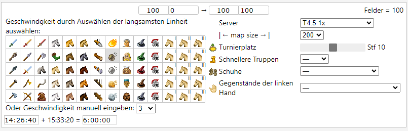 Runtime calculation