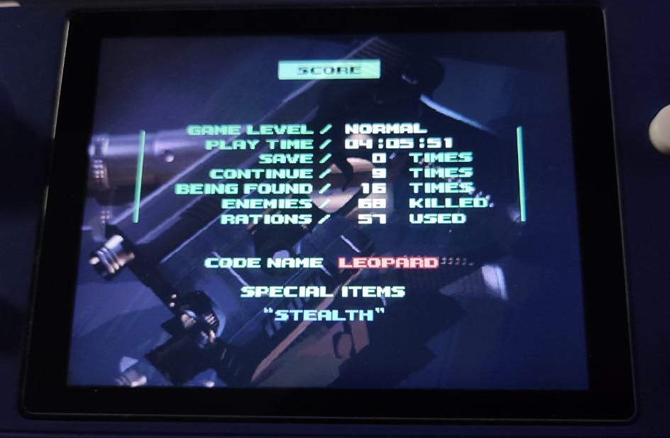 MGS1 PS1. How did I do? First ever play through, incredible game. r/retrogaming