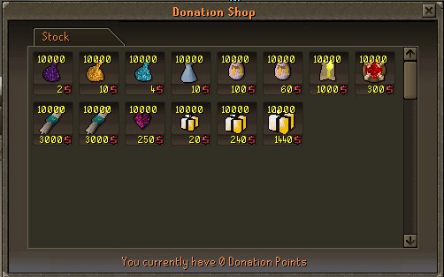 Donation Shop Zenthros Boxes