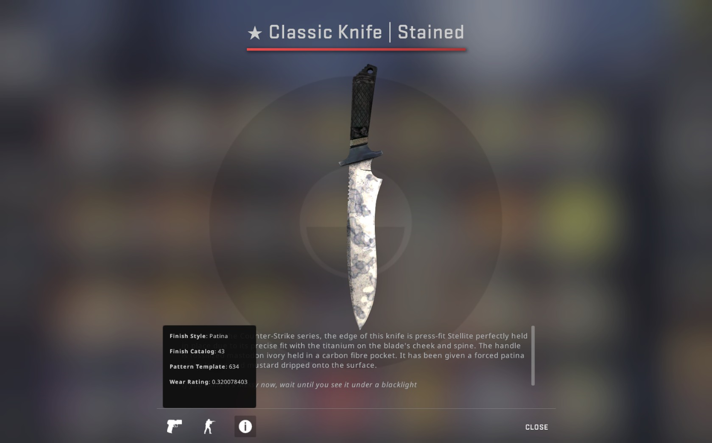 [H] Classic Knife Stained FT [W] Stiletto Knife Stained MW (1:1) / FT ...