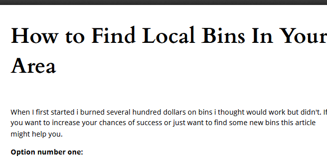 How to Find Local Bins In Your Area📌Fresh-Method✅-High-Quality-PDF-✅Latest-