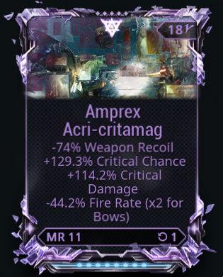 [PC] [WTS] Great/Top Tier Amprex/Lanka Riven Mods : r/wartrade