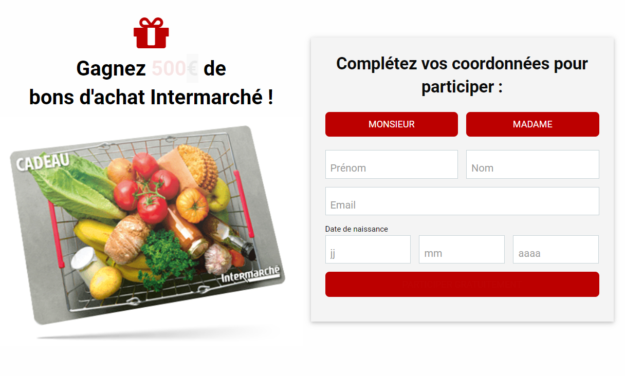[SOI] BE | Win Intermarché GiftCard 500€