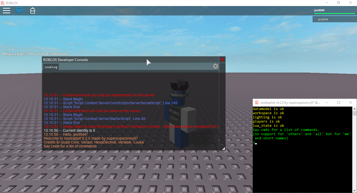 Discontinued Noobhax Coming Soon Noobxploit V0 2 4 - cmds in roblox