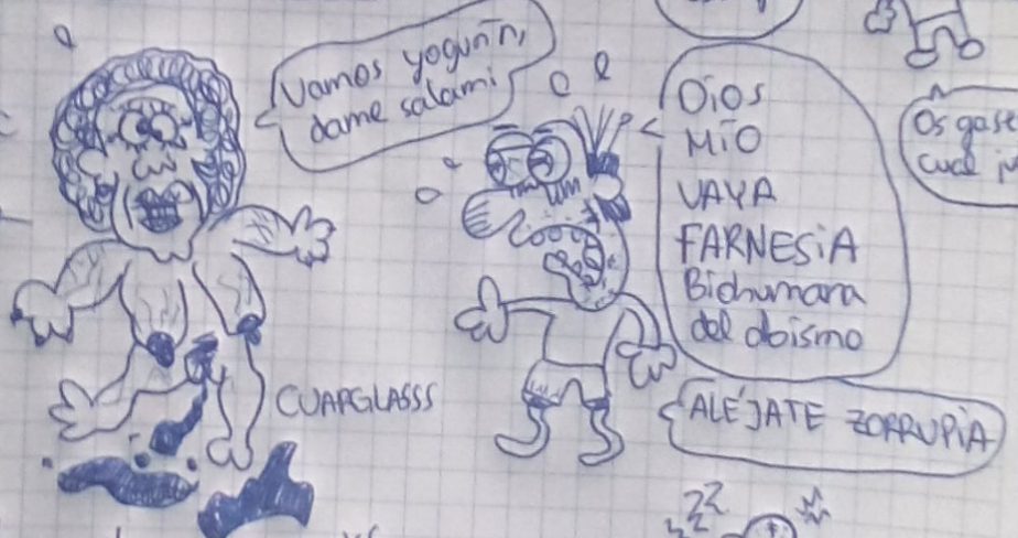 este dibujo PROPIO resume mi DIA A DIA