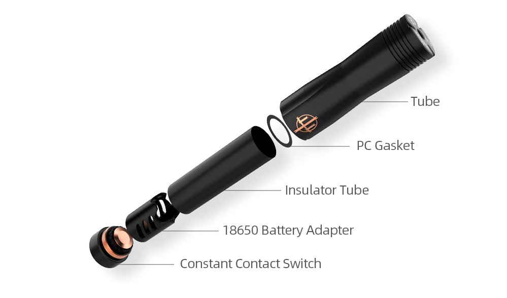 Componentes de Hellvape Trishul V2 Mech Mod: