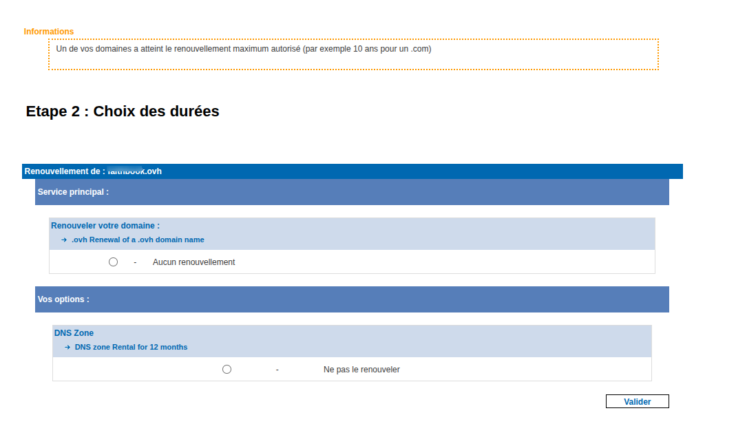 Attention le renouvellement d