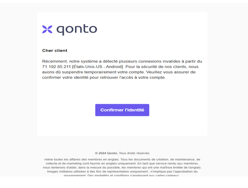 ☑️ Qonto FR High Quality Send Inbox HTML 2025 ✅