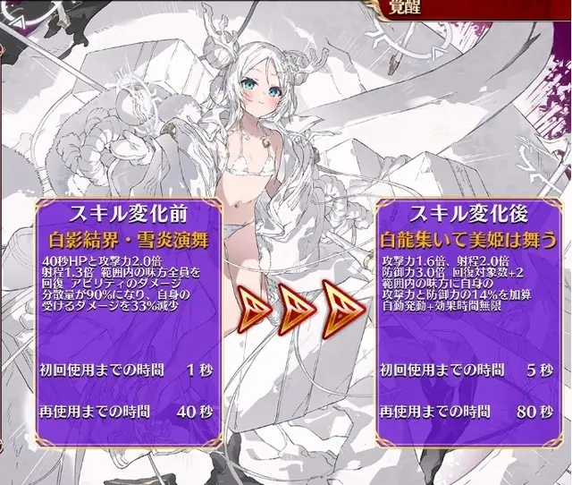 クリスマス「純白の聖夜タツミ」登場！永続スキルで分散持ち、射程も広く隙がない性能にの参考画像 - わんにゃんランド - アイギス攻略まとめ