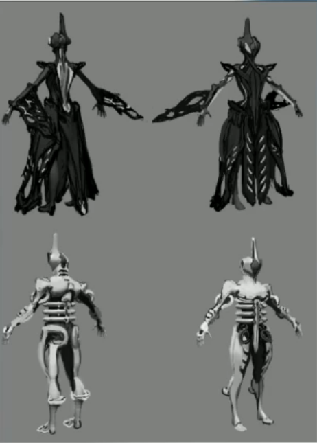 Art and rough model of new Yin Yang frame! : r/Warframe