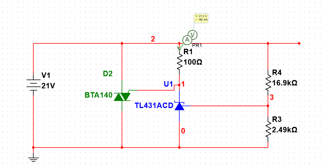 Схема для проверки tl431