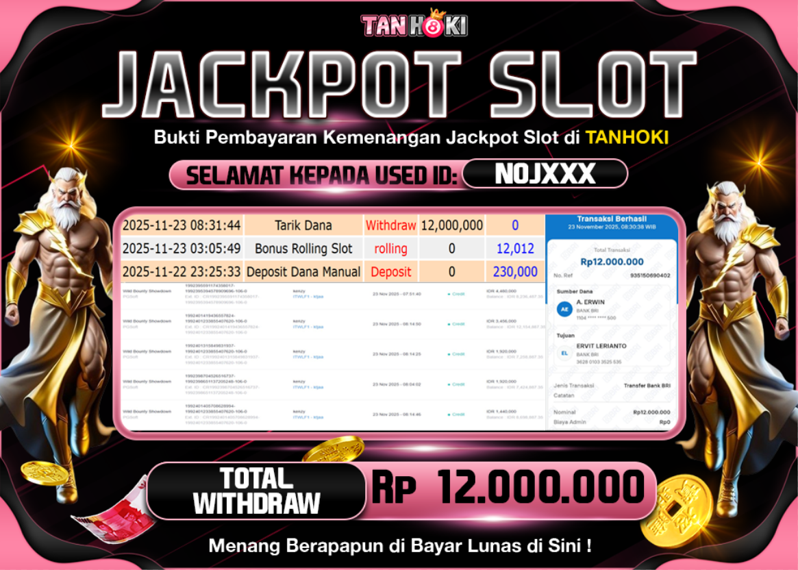 TANHOKI JACKPOT SLOT WILD BOUNTY SHOWDOWN Rp..12.000.000,- LUNAS