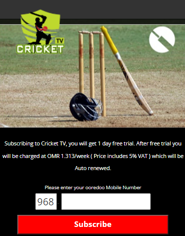 [2-click] OM | Cricket TV (Ooredoo)  