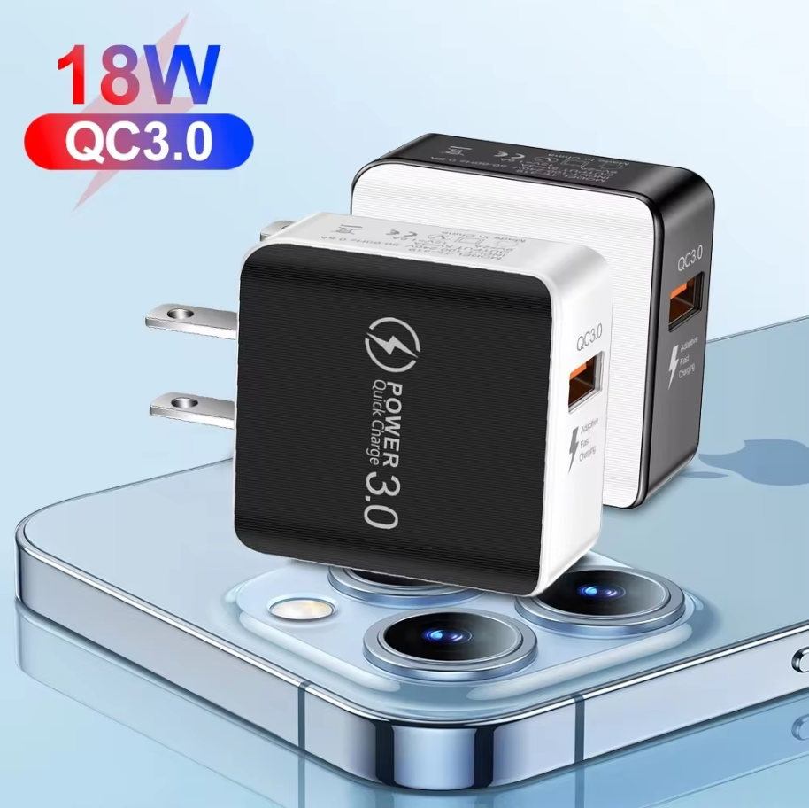  3A QC3.0 Fast Charger 18 Usb Charger Quick Charge 3.0 Telefoon Oplader Voor Iphone Voor Huawei Samsung Xiaomi Redmi Eu us Plug 