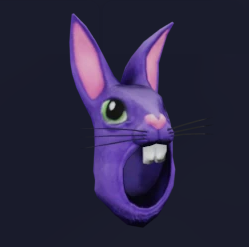 Purple Bunny Head
