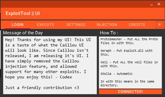 R Exploittool Multi Exploit Ui Proto Stella Seraph Veil - caillou hacks roblox