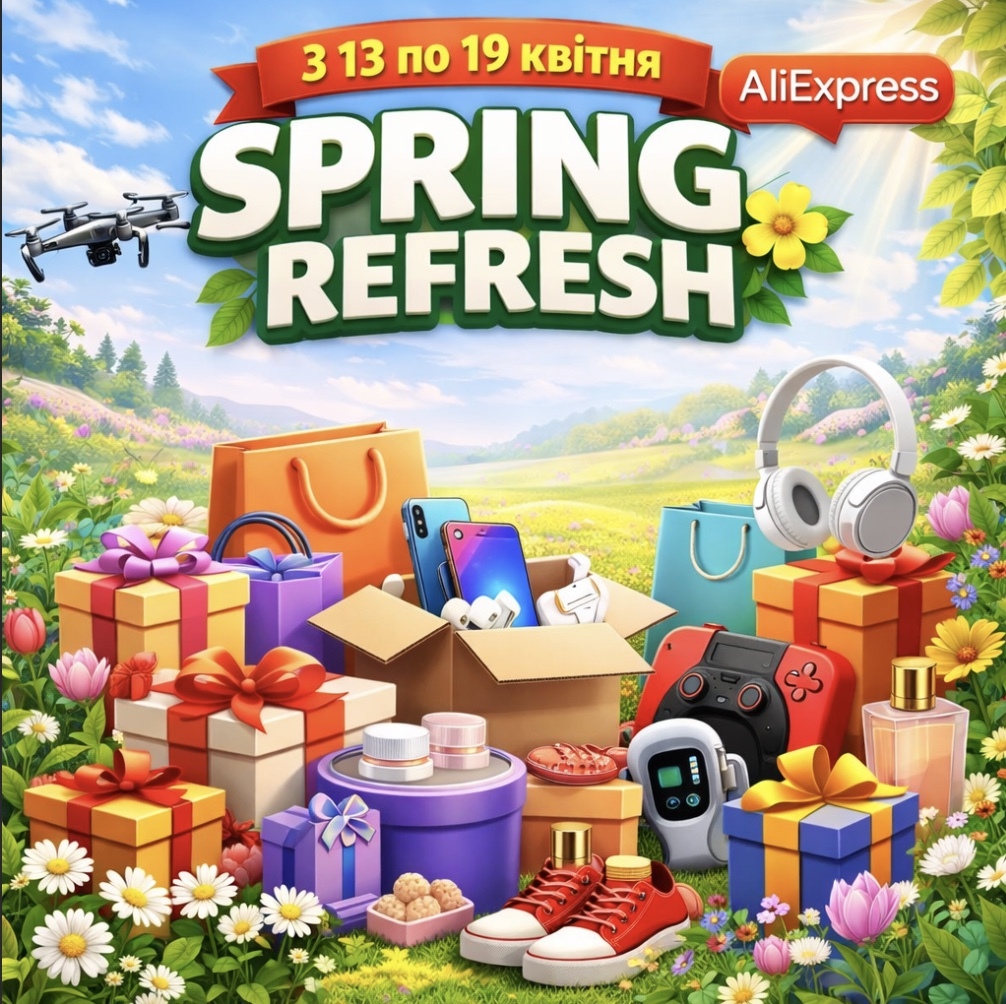  Нагадуваня, вночі о 01:00 закріплюємо промокоди - Spring Refresh