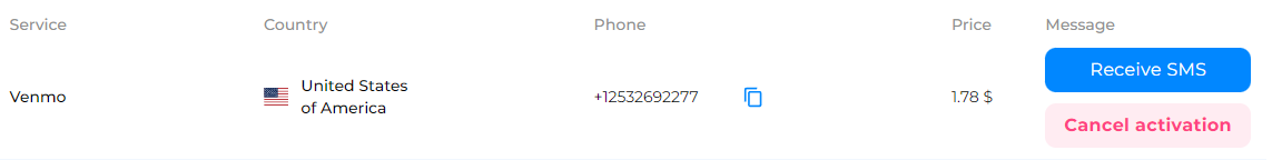 number for venmo
