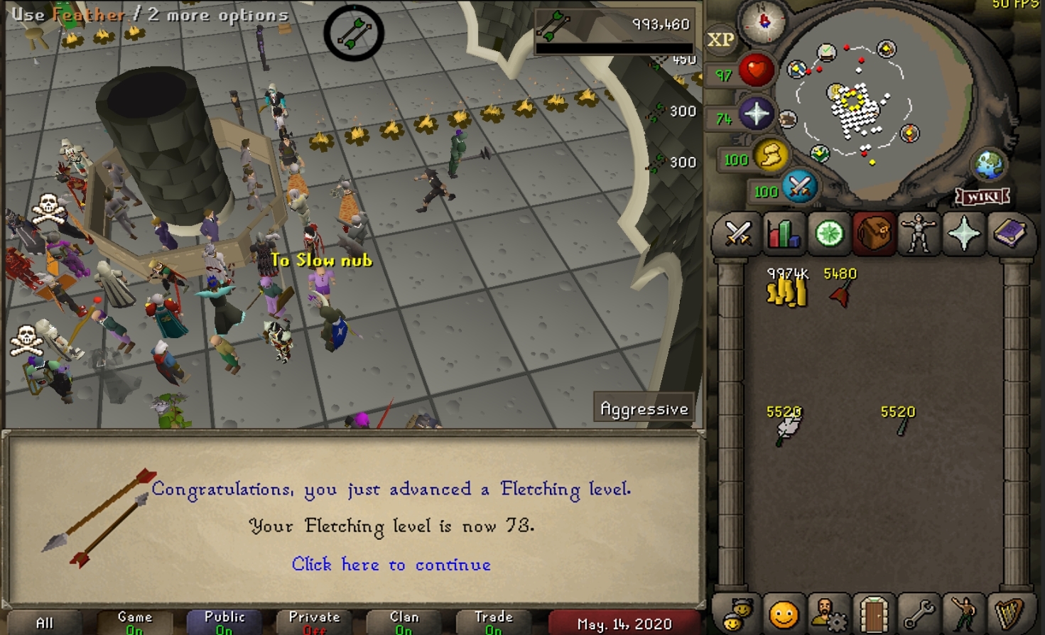 fletching time calc osrs