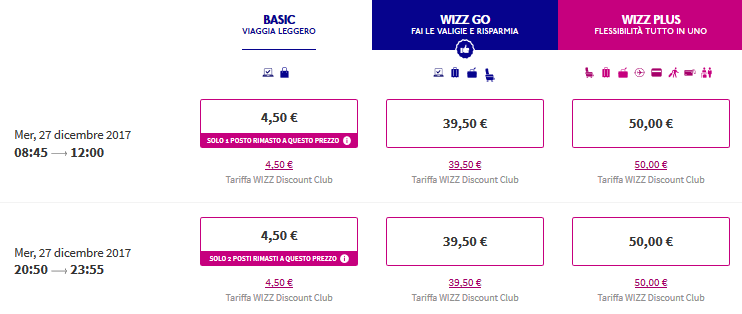 Guarda le offerte voli Wizz Air qui!