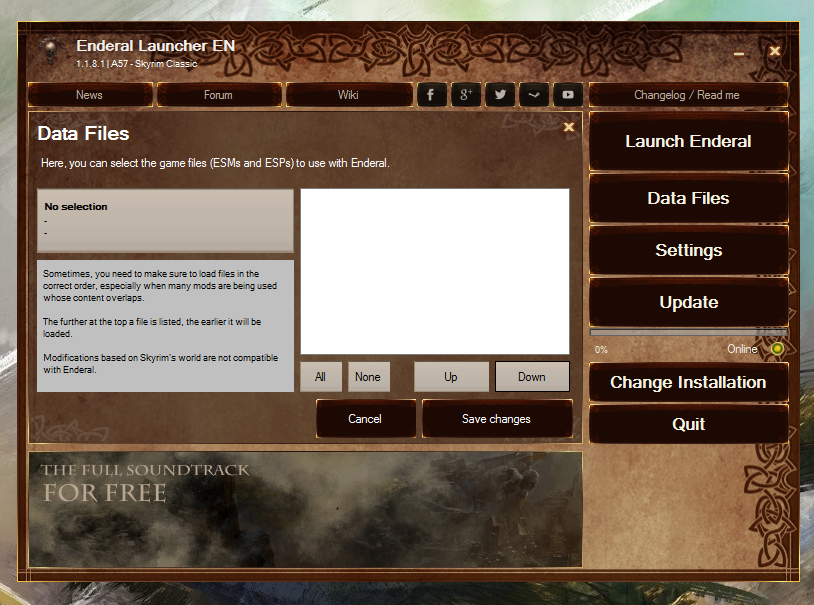 update enderal launcher
