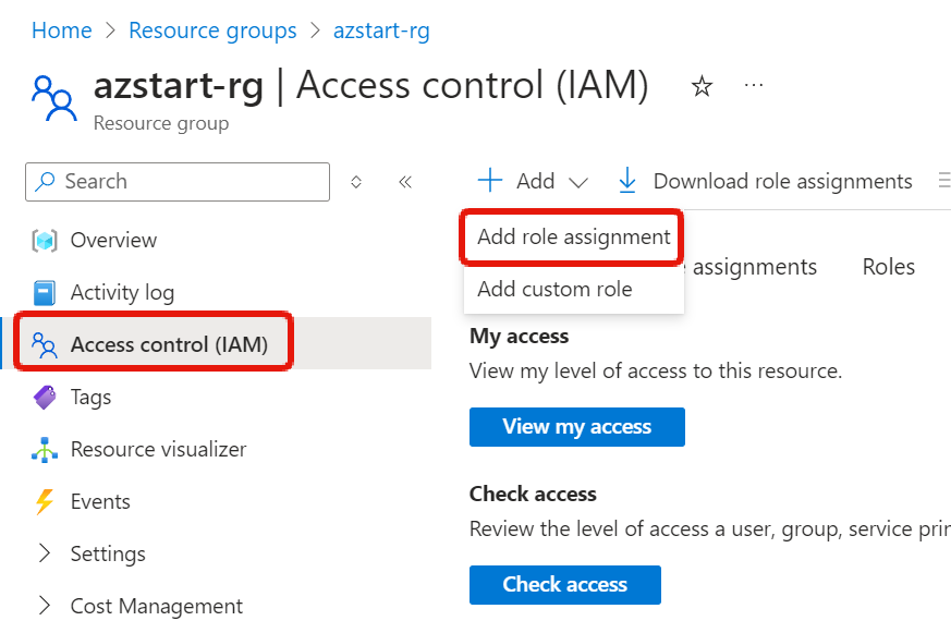 Add role assignment