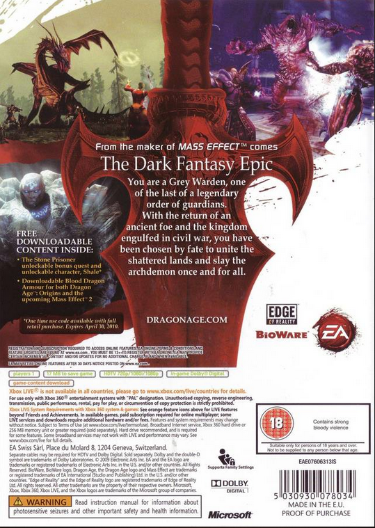 Dragon Age: Origins  The dark fantasy that redefined RPGs - Hypercritic