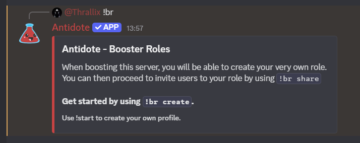 Booster Roles Information