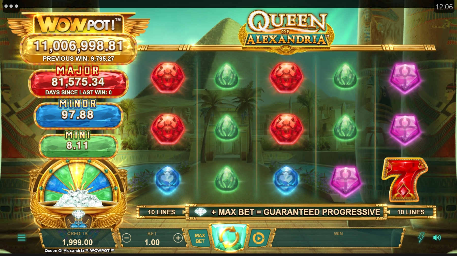 Queen of Alexandria est l'un des meilleurs jeux de machines à sous auxquels vous pouvez jouer au Casino Royal Vegas