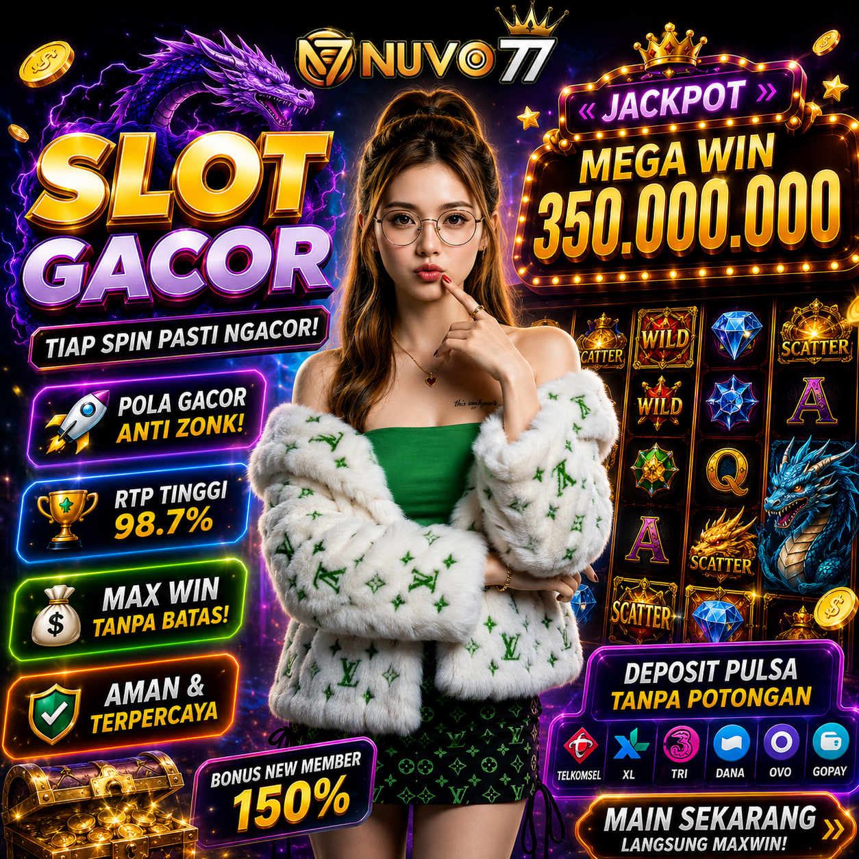 NUVO77 menawarkan pengalaman bermain slot online yang lebih praktis dengan aplikasi ringan akses responsif dan koleksi permainan favorit para pemain.