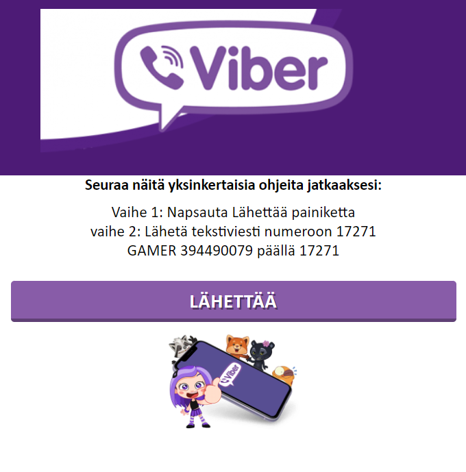 [click2sms] FI | Viber OTP