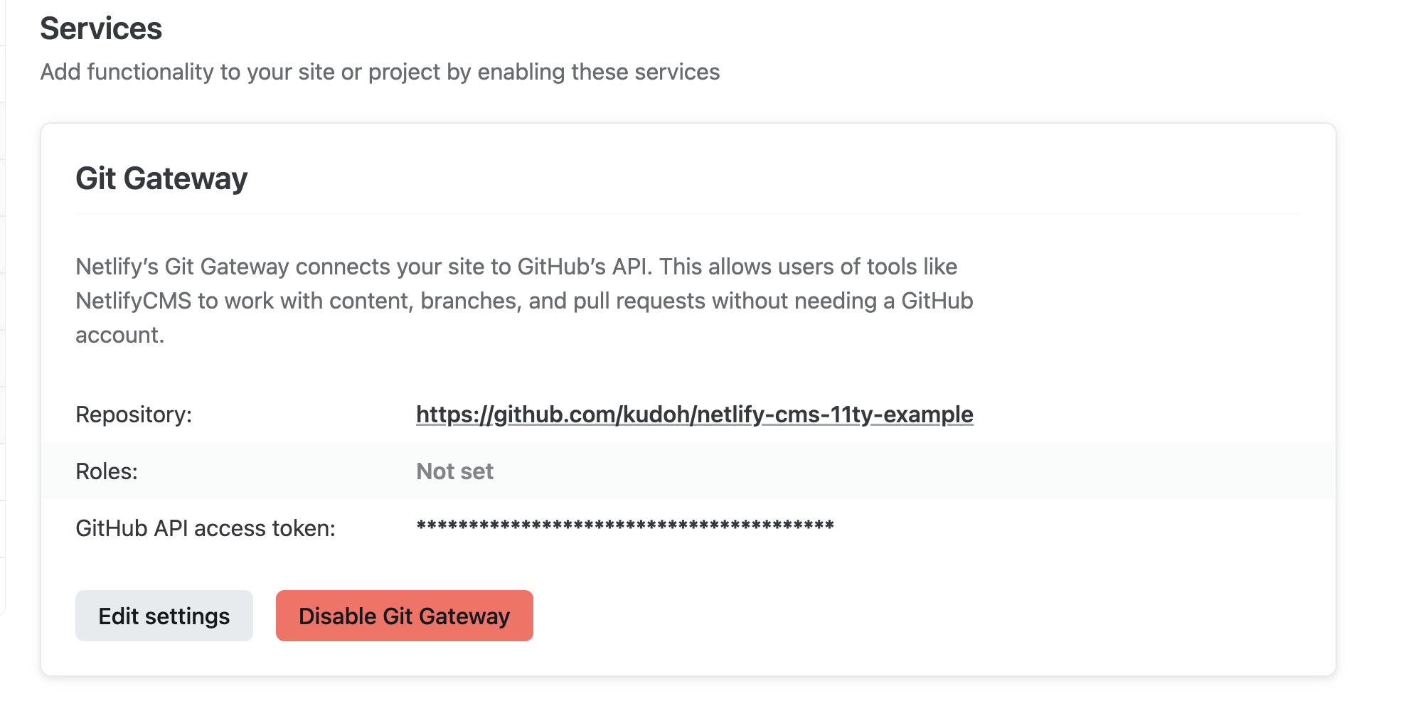 Netlify - Git Gateway Success
