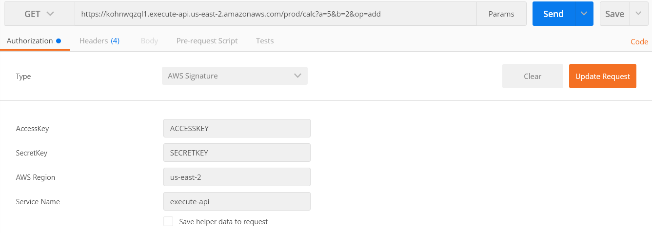 Authorize API Requests