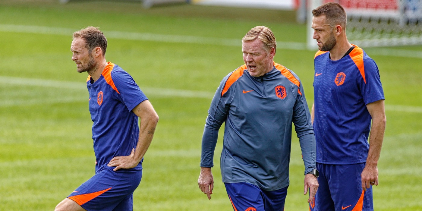 Blind, Koeman en De Vrij op training Oranje