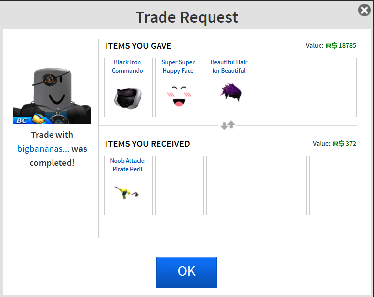 Lost 700,000 Robux worth of items in a Trade API scam. Gave