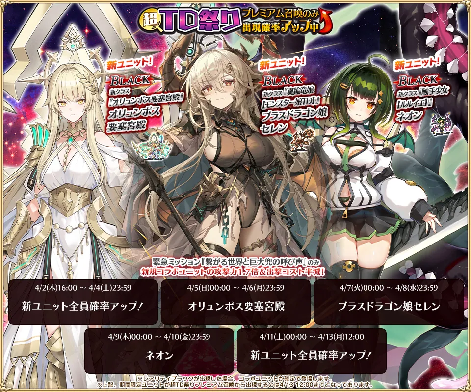 超TD祭りコラボユニットスケジュール公開！ わんにゃんランド - アイギス攻略まとめ