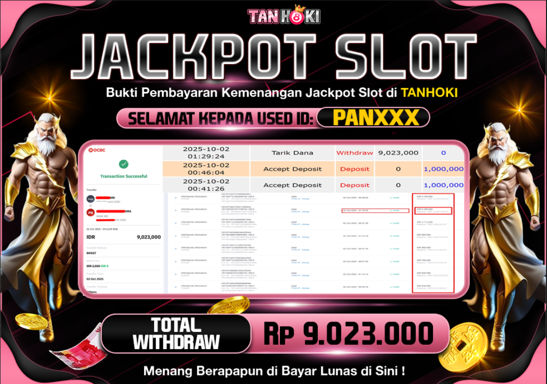 TANHOKI JACKPOT SLOT WILD BOUNTY SHOWDOWN Rp.9.023.000,- LUNAS