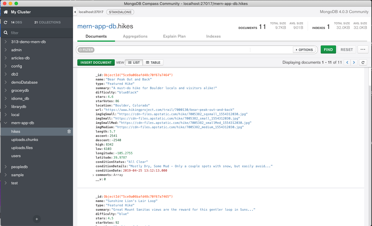 mongodb compass query editor