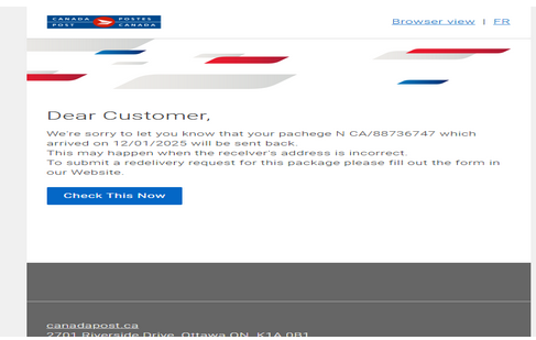 Canada-post ⚡ Letter High Quality Send Inbox HTML ⚡