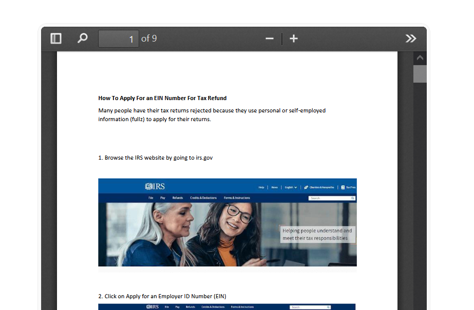 How To Apply For an EIN Number For Tax Refund 20$📌Fresh-Method✅-High-Quality-PDF-✅Latest-
