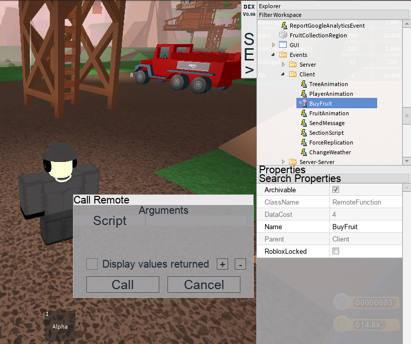 Req Need Help Stat Changing This Fe Game Finding Arguments - https www roblox com games 404729070 treelands beta