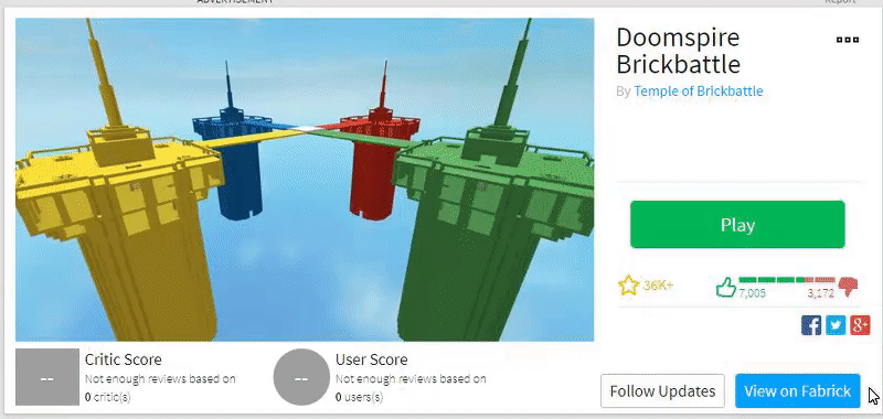 Note Doomspire Brickbattle Is Uncopylocked And Botted - v3rm roblox floating brick no username site v3rmillion.net