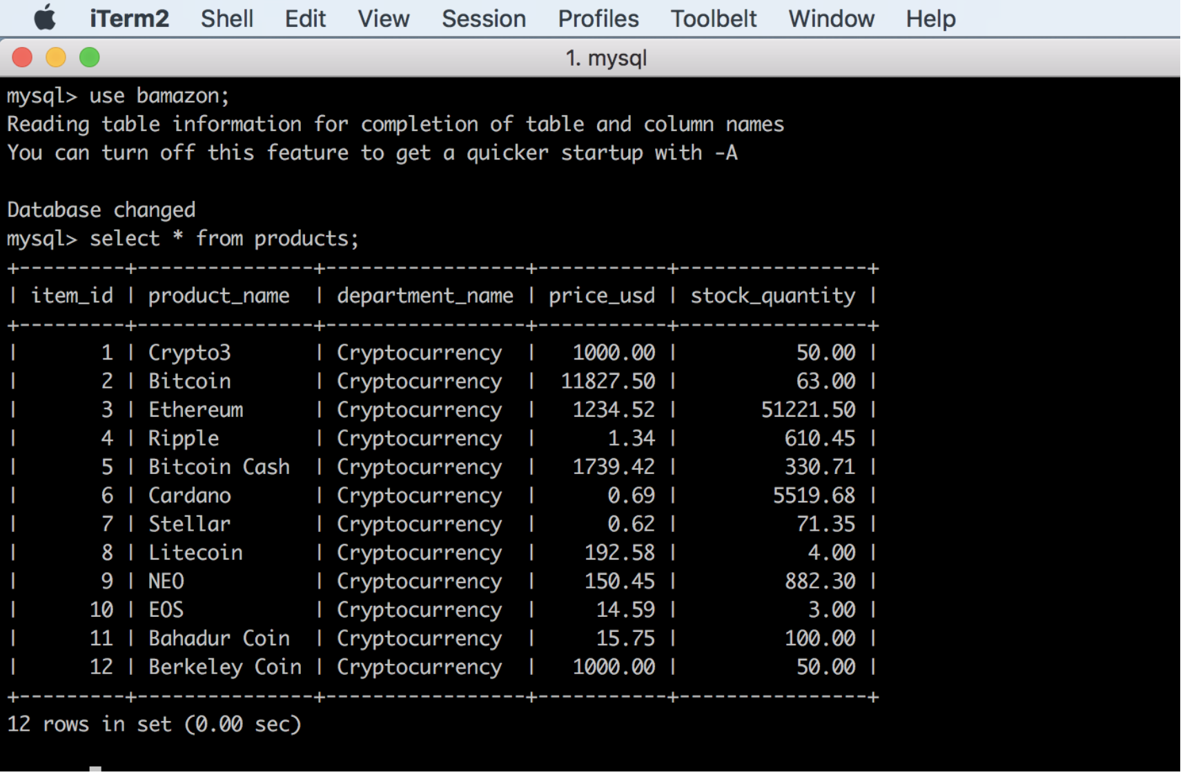 Bamazon_MySQL