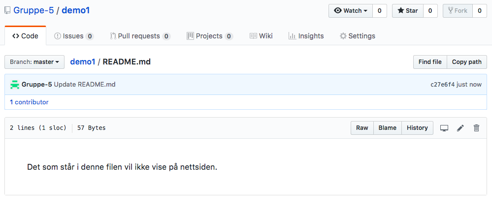 Eksemplar av README-fil