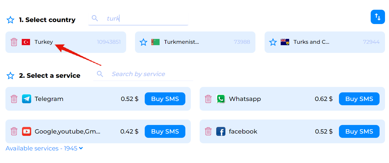 turkey phone number sms verification