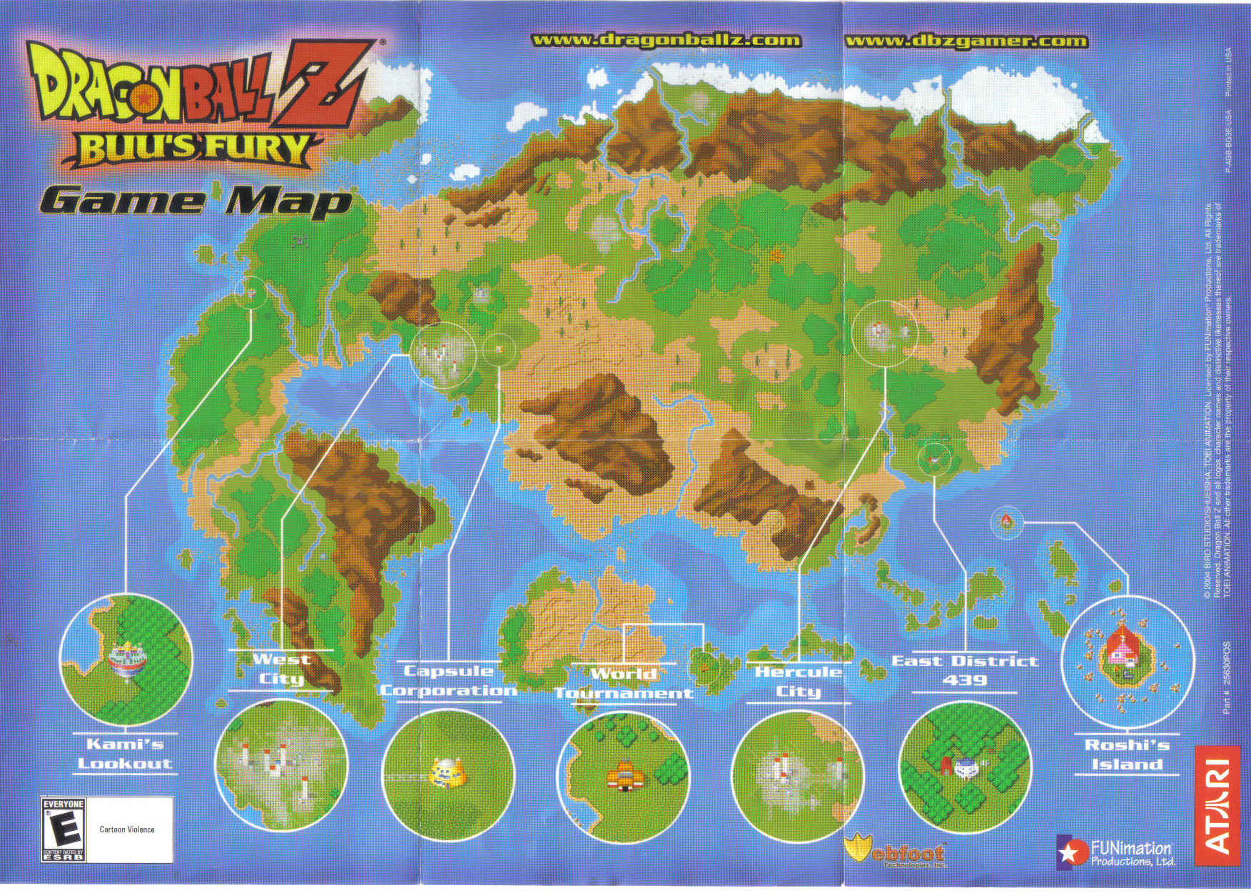 dragon ball online west city map