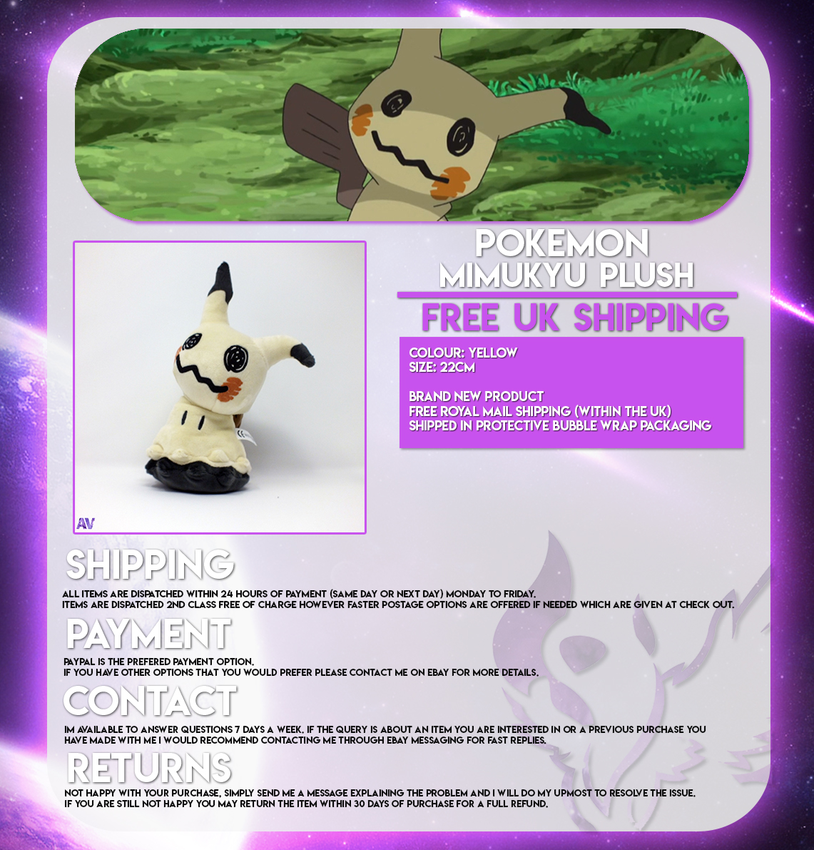 mimikyu plush uk