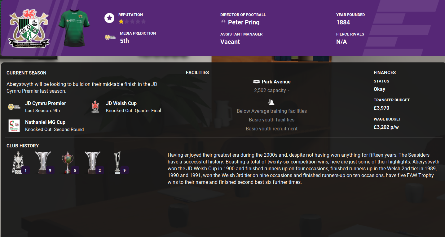 (FM22) Tiers of Joy 7 Club Number 2 LutterworthFox